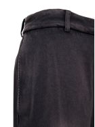 Balenciaga Slim Trousers In Black Washed Cotton Balenciaga Slim Trousers In Black Washed Cotton - Black