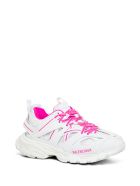 Balenciaga Mix Of Materials Track Sneakers With Logo Balenciaga Mix Of Materials Track Sneakers With Logo - White