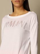 Armani Exchange Sweater Armani Exchange Crewneck Sweater In Cotton Blend Armani Collezioni Armani Exchange Sweater Armani Exchange Crewneck Sweater In Cotton Blend - White