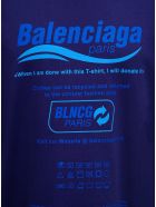 Balenciaga Blue Dry Cleaning Boxy Cotton T-shirt Balenciaga Blue Dry Cleaning Boxy Cotton T-shirt - Blu