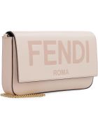 Fendi Leather Wallet On Chain Fendi Leather Wallet On Chain - Pink