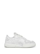 Valentino Garavani Vl7n Sneakers In Leather And Fabric Valentino Garavani Vl7n Sneakers In Leather And Fabric - White