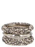 'punk Triple' Ring Alexander McQueen 'punk Triple' Ring - Argento