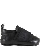 Balmain Black Sneakers For Babykids With White Logo Balmain Black Sneakers For Babykids With White Logo - Black