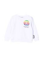 GCDS Mini White Sweatshirt GCDS Mini White Sweatshirt - Bianco