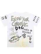 Dolce & Gabbana White T-shirt For Baby Boy With Logo Dolce & Gabbana White T-shirt For Baby Boy With Logo - White
