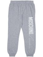 Moschino Grey Cotton Joggers With Logo Print Moschino Grey Cotton Joggers With Logo Print - Grey