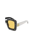 Gucci GG0780S Sunglasses Gucci GG0780S Sunglasses - Black Ivory Yellow