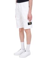 Stone Island Shorts In White Cotton Stone Island Shorts In White Cotton - white