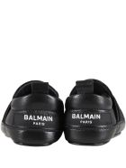 Balmain Black Sneakers For Babykids With White Logo Balmain Black Sneakers For Babykids With White Logo - Black