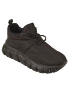 Prada Quilted Logo Patch Sneakers Prada Quilted Logo Patch Sneakers - Black