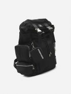Dsquared2 Technical Fabric Backpack With Logo Patch Dsquared2 Technical Fabric Backpack With Logo Patch - Black