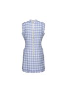 Balmain Sleevelees Dress Balmain Sleevelees Dress - Blanc/bleu pale