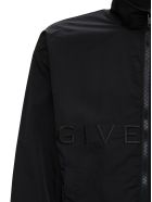 Givenchy Black Nylon Windbreaker With Logo Givenchy Black Nylon Windbreaker With Logo - Black