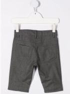 Kids Bermuda In Grey Virgin Wool Balmain Kids Bermuda In Grey Virgin Wool