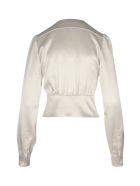 Saint Laurent Blouse Voile De Coton Saint Laurent Blouse Voile De Coton - Craie