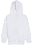 Moschino White Cotton Hoodie With Teddy Rock Print Moschino White Cotton Hoodie With Teddy Rock Print - White