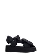 RED Valentino Flats In Black Synthetic Fibers RED Valentino Flats In Black Synthetic Fibers - black
