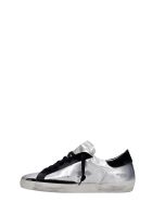Golden Goose Superstar Sneakers In Silver Suede And Leather Golden Goose Superstar Sneakers In Silver Suede And Leather - ARGENTO