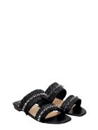 Christian Louboutin Marivodou Flats In Black Silver Christian Louboutin Marivodou Flats In Black Silver - black