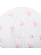 Ralph Lauren White Hat For Babygirl With Iconic Pony Ralph Lauren White Hat For Babygirl With Iconic Pony - Ivory
