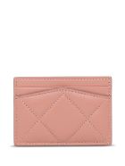 Alexander McQueen Pink Leather Card Holder With Logo Alexander McQueen Pink Leather Card Holder With Logo - Pink
