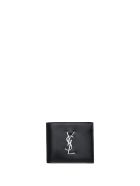 Saint Laurent East/west Monogram Wallet Saint Laurent East/west Monogram Wallet - Nero