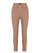 Elisabetta Franchi Logo Clamp Slim Trousers Elisabetta Franchi Logo Clamp Slim Trousers - Nude & Neutrals