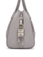 Givenchy Antigona Lock Mini Leather Handbag Givenchy Antigona Lock Mini Leather Handbag - Grey