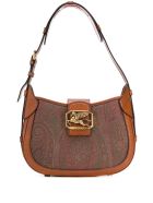Etro Pegaso Shoulder Bag In Paisley Printed Leather Etro Pegaso Shoulder Bag In Paisley Printed Leather - Brown