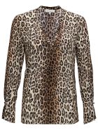 Antonelli Animalier Silk Blouse Antonelli Animalier Silk Blouse - Brown