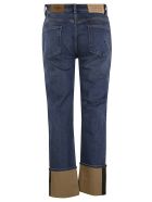 Burberry Folded Cuff Buttoned Jeans Burberry Folded Cuff Buttoned Jeans - Blue