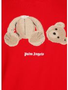 Palm Angels Teddy Bear Sweatshirt Palm Angels Teddy Bear Sweatshirt - RED BROWN