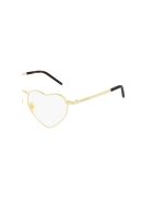 Saint Laurent SL 301 LOULOU OPT Eyewear Saint Laurent SL 301 LOULOU OPT Eyewear - Gold Gold Transparent