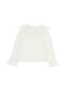 Monnalisa T-shirt With Galette Tulle Monnalisa T-shirt With Galette Tulle - White