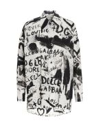Dolce & Gabbana 'dg Next' Shirt Dolce & Gabbana 'dg Next' Shirt - Black&White