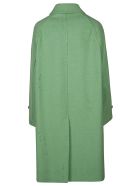 MSGM Rear Slit Plain Coat MSGM Rear Slit Plain Coat - Green