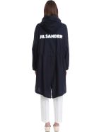 Jil Sander Coat In Blue Cotton Jil Sander Coat In Blue Cotton - BLUE