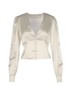 Saint Laurent Blouse Voile De Coton Saint Laurent Blouse Voile De Coton - Craie