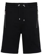 Balmain Jersey Bermuda Shorts With Logo Balmain Jersey Bermuda Shorts With Logo - Black