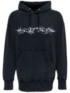 Givenchy Black Oversize Jersey Hoodie With Print Givenchy Black Oversize Jersey Hoodie With Print - Black
