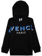 Givenchy Black Cotton Hoodie With Logo Print Givenchy Black Cotton Hoodie With Logo Print - Black