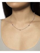 Lo Spazio Yellow, Pink Sapphire and Diamond Necklace Lo Spazio Jewelry Lo Spazio Yellow, Pink Sapphire and Diamond Necklace - Yellow_Pink
