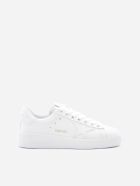 Golden Goose Pure Star Sneakers In Leather With Laminated Effect Logo Golden Goose Pure Star Sneakers In Leather With Laminated Effect Logo - White