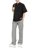HERON PRESTON Jersey Cotton T-shirt HERON PRESTON Jersey Cotton T-shirt - BLACK WHIT