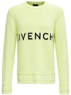 Givenchy Lime Green Cotton Sweater With Logo Givenchy Lime Green Cotton Sweater With Logo - Yellow