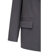Tela Dolly Grey Blazer In Wool Blend Tela Dolly Grey Blazer In Wool Blend - Grey