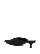 Balenciaga Pointed Mules Knife With Logo Balenciaga Pointed Mules Knife With Logo - Black