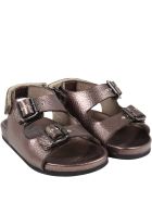 Gallucci Brown Sandals For Kids Gallucci Brown Sandals For Kids - Brown