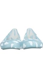 Melissa Light Blue Ballerina Flats For Girl With Clouds Melissa Light Blue Ballerina Flats For Girl With Clouds - Light Blue